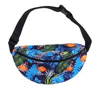 ifundom 1stück Nylon Waist Bag Mit Digitaldruck Für Outdoor-Sportarten Praktischer Fanny Pack Für Laufen Bequemes Handyfach Dunkelblaue Farbe