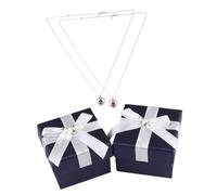 ifundom 2 Stück Modische Projektion Halsketten mit Anhänger für Damen Leichtes Material Elegantes Schmuckstück für Frauen und Paare