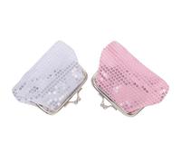ifundom 2 Stück-pack Glitzernde Pailletten Kleiner Geldbörsen Für Kinder Kompakter Münzbeutel Mit Kiss Lock Verschluss Leichte Umhängetasche Für Mädchen Vielseitig Für Kleingeld Und Kleine Accessoires