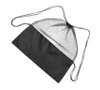 ifundom 2-Teilige Schnur Aufbewahrungstasche für Fußball Sport-Netztasche für Mesh-Sporttasche Reiserucksack tragbare Tasche mit Kordelzug Turnbeutel für Erwachsene Black