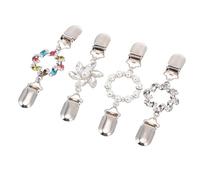 ifundom 4 Stück Vintage Pulloverclips aus Eisenlegierung Elegante Schal und Cardiganclips für Damen Leichte Kragenclips für Kleidung und Accessoires