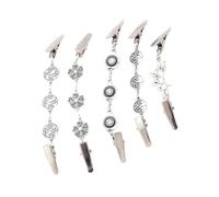 ifundom 5 Stück Cardigan Clips in Silber Vintage Pullover und Schalverschluss Robuste Umhang Broschen für Damen Vielseitig für Kleidung und Schals bei Arbeit und Feier Zufälliger Stil