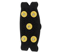 ifundom 5 Zahn Anti Rutsch Eiskrallen für Schuhe aus Silikon mit Traktion und Tragbarem Design für Sicheres Gehen bei Winterlichen Bedingungen und Wanderungen