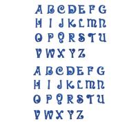 ifundom 52 Stück Alphabet Aufnäher zum Aufbügeln und Annähen Gestickte Buchstaben Applikationen aus Stoff Dekorative Selbstgemacht Patches für Kleidung Baumwolle Geeignet Vielseitig für