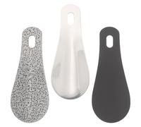 ifundom Kleiner Schuhlöffel aus Edelstahl 3 Stück pack mit Ergonomischer Form Tragbar und Leicht für Senioren und Alltag im Freien und Unterwegs