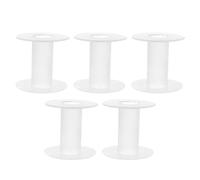 ifundom Leere Kunststoffspulen 5 Stück I Förmige Garnspulen für Stickgarn und Bänder Halbdurchsichtig Kabelhalter für Ordentliche Aufbewahrung und Einstellbare Spannung