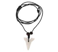 ifundom Leichte Haifischzahn Halskette Damen Herren Unisex Natürliche Struktur Moderner Anhänger Weißer Haizahn Schmuck Für Alltag Und Geschenk