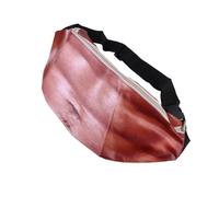 ifundom Lustige Bauchtasche mit 3D Bauchmuskelmuster Robuste PU Gürteltasche für Damen und Herren Wetterbeständig Großes Hauptfach für Reisen und Alltag