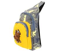 ifundom Nylon Bauchtasche für Verstellbarem Schultergurt Niedliche Dinosaurier Brusttasche Graue Kindertasche für Snacks und Kleinigkeiten