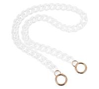 ifundom Perlen Handtaschenkette mit Schnallen 65cm Abnehmbare Selbstgemacht Ersatz Taschenkette aus Transparentem Acryl für Damenhandtaschen Umhängetaschen und Clutches