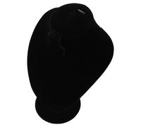 ifundom Schmuckständer Halskettenhalter Satz Schmuckpuppe mit Weicher Oberfläche Realistische Präsentation Flexibler Schmuckaufbewahrungsständer für Theke Schwarz