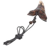 ifundom Verstellbare Punk Zahnkette Aus Wachsband Mit Haizahn Anhänger Leichte Halskette Für Damen Herren Modisches Schmuckaccessoire Zur Dekoration Und Geschenk