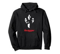 Iggy and The Stooges 4 Faces Officially Licensed Pullover Hoodie, Unisex für Erwachsene, Schwarz, S