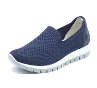 IGI&Co 1150011 T.Recy Blue Mokassins für Damen aus Stoff, blau, 36 EU