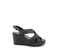 Igi&Co Damen Achat Keilsandale, Schwarz, 38 EU