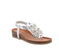 IGI&CO Damen D.Antibes Keilsandale, Silber/schwarz, 35 EU