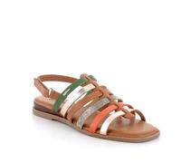 Igi&Co Damen D.Elina Flache Sandale, Grünes Leder, 39 EU