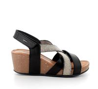IGI&CO Damenschuhe Keilsandaletten SCHWARZ SCHWARZ - Gr. - 39