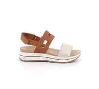 IGI&CO Sandalen 5677833 Klettverschluss Fußbett aus Leder und Unterseite aus Gummi. Absatzhöhe 3,5 cm, Gold und Leder, 39 EU