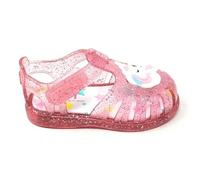 Igor Strandschuhe für Mädchen, Modell Tobby, Einhorn, S10341, mit Klettverschluss, Pink Multi Glitter, 28 EU