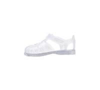 IGOR Tobby Einhorn-Sandalen aus transparentem PVC mit Glitzer, Glitzer, weiß, transparent, 23 EU