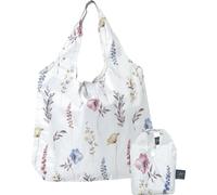 IHR SOFTLY FADED BLOOMS light blue Shopping Bag