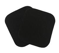 iHS Range 2er Set SCHWARZ Bügelflicken zum Aufbügeln 9,5 x 12,5cm Besonders reißfest I Für Jeans und Mehr I Jeansflicken Ausbesserungsflicken Reparatur-Flicken Reparatursatz