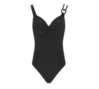 II MAX MARA BEACHWEAR CORINNA C-KORBCHEN SCHWARZER BADEANZUG
