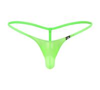 iiniim Herren String Männer Tanga Thong G-String Mini Sumo Wrestling Slip Dessous Bademode Unterwäsche M-XXL Grün XL