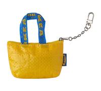 Ikea Knölig Frakta Mini Tasche Tüte Reißverschluß Gelb + Kette für Schlüsselbund
