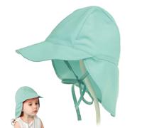 IKOPFLN 1 Stück Sonnenhut aus Baumwolle mit UPF 50+ UV-Schutz für Baby Junge und Mädchen, kinder sonnenhut, Kleine Größe 44-48 (grün)