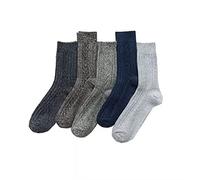 Ikruidy Herren Wolle Damen Socken 5 paar Herren Winter Wollsocken Stricken Socken für Winter Draussen Sport Weihnachten Geschenke