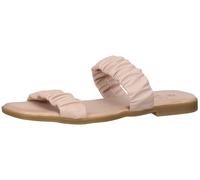 ILC Livia Damen Pantolette Echtleder-Sandale mit gerafftem Riemen Sommer-Schuhe C45-3784 -09 Rosa 38