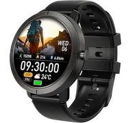 ILESTDG Alpha Sport Smartwatch Beyerwerk, 1.32'' AMOLED-Display, Fitness-Tracker, Herzfrequenz-Schlafmonitor SpO2 (Schwarz)