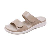 ILESTDG OrthoMia - Schmerzlindernde Kork-Sandalen Mit Schnallenriemen-Design Für Damen Orthopädische Sommer-Sandale Mit Riemen Bequemer (Khaki,37)