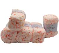 Ilkadim Export YarnArt Baby Color Strickwolle 5 x 50 gramm Paket - Weiches Premium Garn zum Häkeln und Stricken - Ideal für Babybekleidung und Accessoires (pink rosa orange 203)