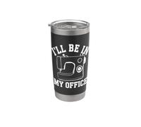 I'll Be In My Office Lustige Nähmaschine für Näherin Doppelwandiger Edelstahl-Thermobecher