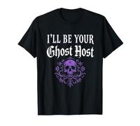 I'll Be Your Ghost Host Gothic Skull Halloween Lustiges Kostüm T-Shirt