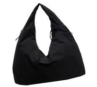 Illkjasfc Damen Schultertasche Große Kapazität Casual Handtasche Leicht und Geräumig Top Griff Geldbörse für Verschiedene Anlässe Studenten Handtasche, Schwarz , One Size