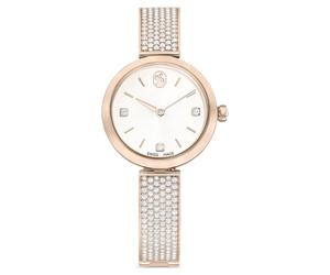 Illumina Uhr, Schweizer Produktion, Metallarmband, Goldfarben, Champagne-vergoldetes Finish OS