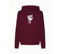 ilovemixtapes Leichter Unisex Jersey Hoodie mit Eule BORDEAUX M