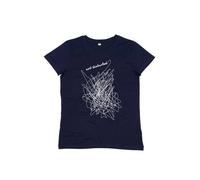 ilovemixtapes not disturbed Damen Essential Bio-Baumwoll T-Shirt I Nachhaltig & Fair Dunkelblau S