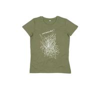 ilovemixtapes not disturbed Damen Essential Bio-Baumwoll T-Shirt I Nachhaltig & Fair Soft Olive XL