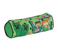 ILS I LOVE SHOPPING Federmäppchen - Tasche für Schule und Kindergarten - Minecraft Design - 21 x 7 x 6 cm
