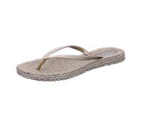 Ilse Jacobsen HORNBÆK | Cheerful01 | Damen Flip Flops mit Glitter | Dänische Design | Sommer Strand Zehentrenner | Platin | 40 EU