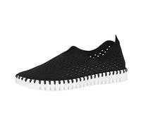 Ilse Jacobsen HORNBAEK Damen Tulip 139 Flat | Slip-On | Low-Top, Schwarz, 41 EU