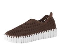 Ilse Jacobsen HORNBAEK Damen Tulip 3373 Plateau | Slip-On | Low-Top, Braun, 37.5 EU