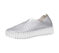Ilse Jacobsen HORNBAEK Damen Tulip U0010 Metallic Plateau | Slip-On | Low-Top, silber, 42 EU