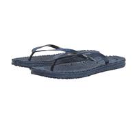 Ilse Jacobsen HORNBÆK | Cheerful01 | Damen Flip Flops mit Glitter | Dänische Design | Sommer Strand Zehentrenner | Indigo | 40 EU