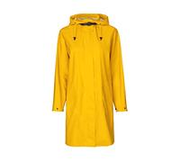 Ilse Jacobsen HORNBÆK | RAIN71 | Langer Damen Regen Parka | Elegante A-Linie | Abnehmbare Kapuze | Wasserdicht Winddicht | Polyester mit Gummi Überzug | Cyber Yellow | 38
